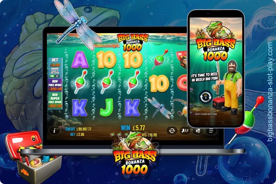 Key features of the Big Bass Bonanza 1000 slot for players in the UK
